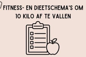 fitness en dieetschema om 10 kg af te vallen