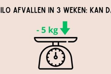 kan je 5 kilo afvallen in 3 weken